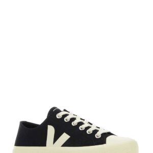 Alternative view of Veja Black Canvas Wata Ii Sneakers