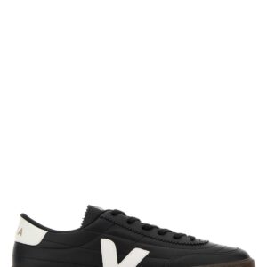 Veja Black Leather Panenka Sneakers