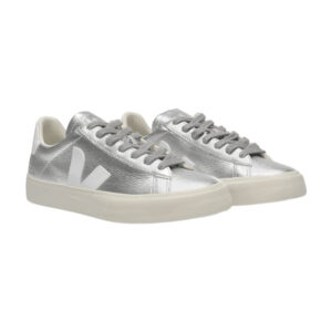 Alternative view of Campo Sneakers In Silver And White Chromefree Leather